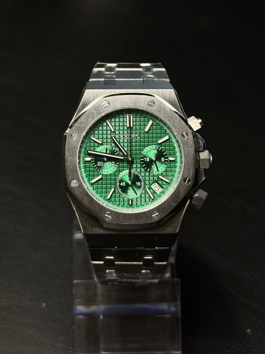 Seiko Mod Royal Oak Green Dial