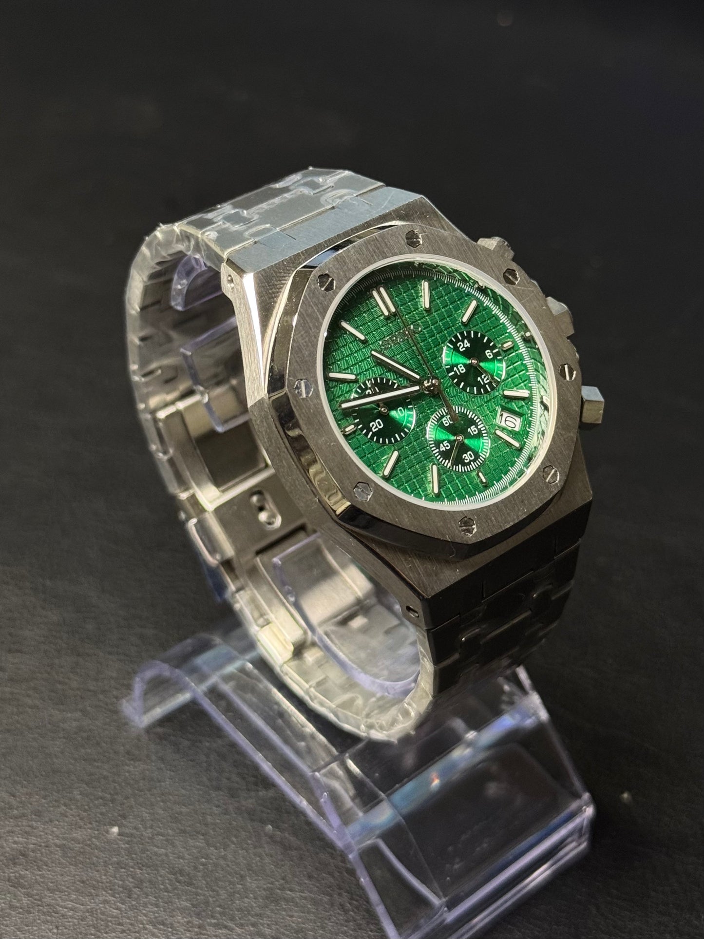 Seiko Mod Royal Oak Green Dial