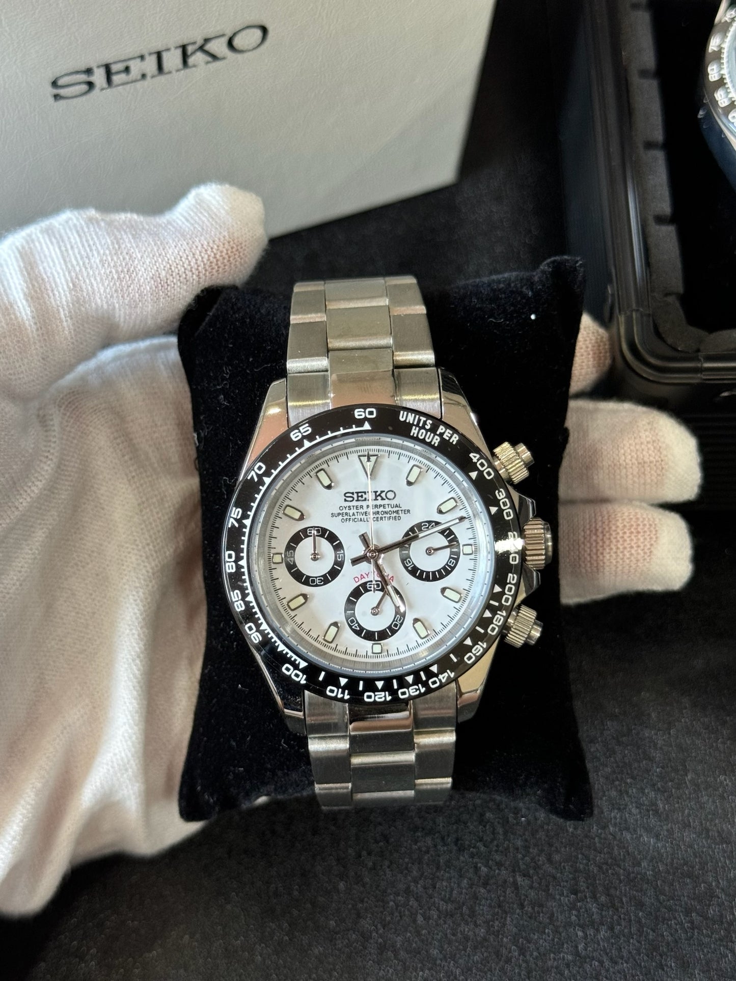 Seiko Mod Daytona Panda