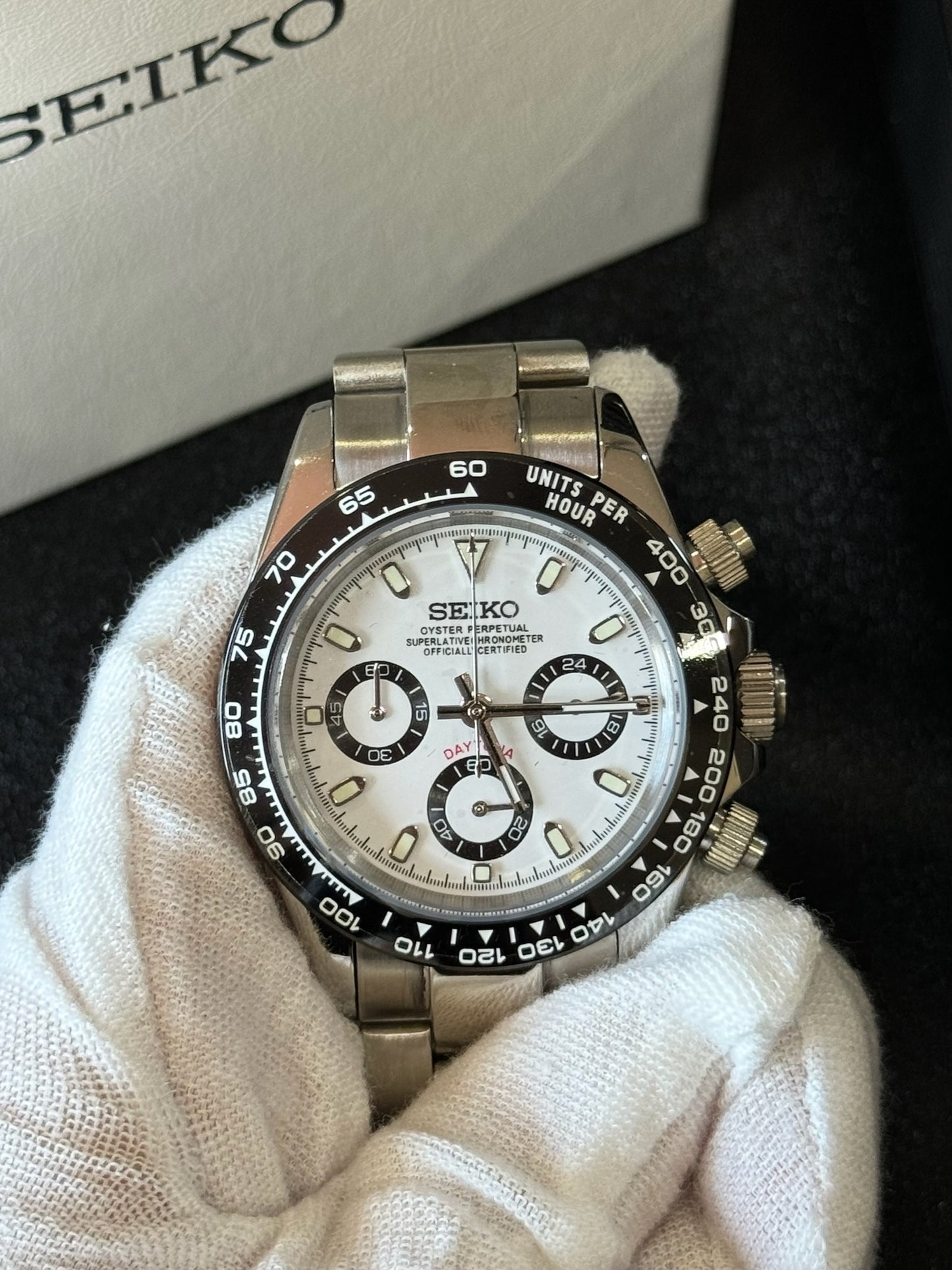 Seiko Mod Daytona Panda